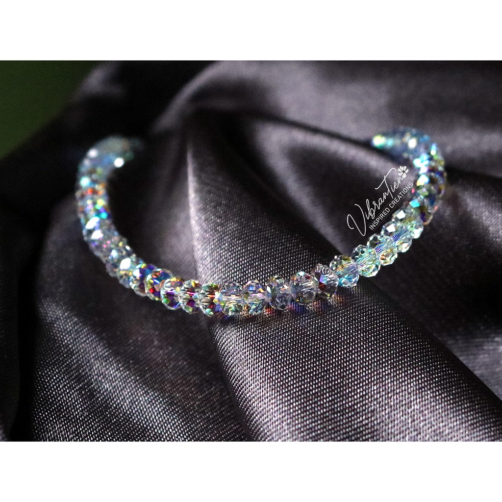 Vòng tay pha lê bánh cam 4mm