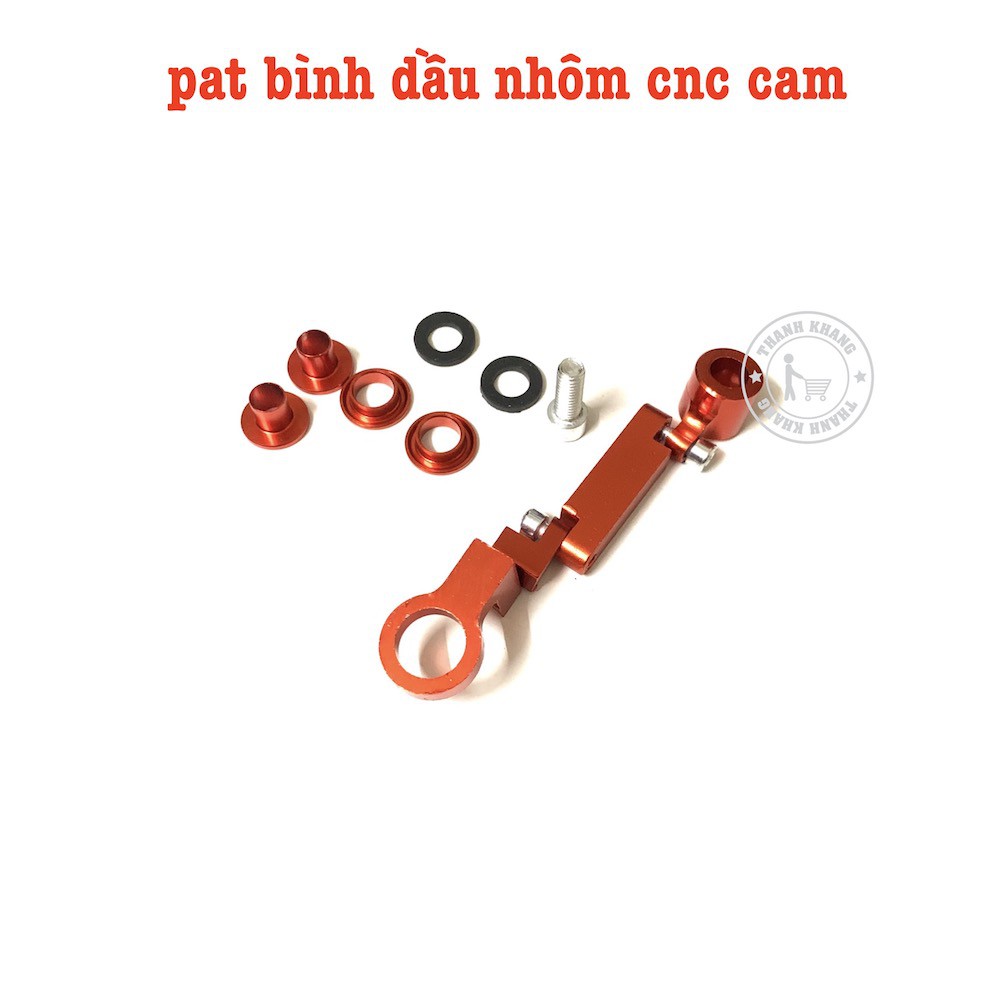 Pat bình dầu nhôm cnc màu cam thanh khang 006001710