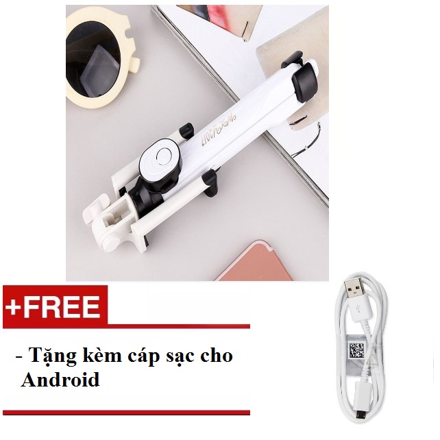 Gậy tự sướng Bluetooth 3 trong 1 kèm chân đế - hàng nhập khẩu tặng kèm cáp sạc đa năng /cáp sạc Android | BigBuy360 - bigbuy360.vn