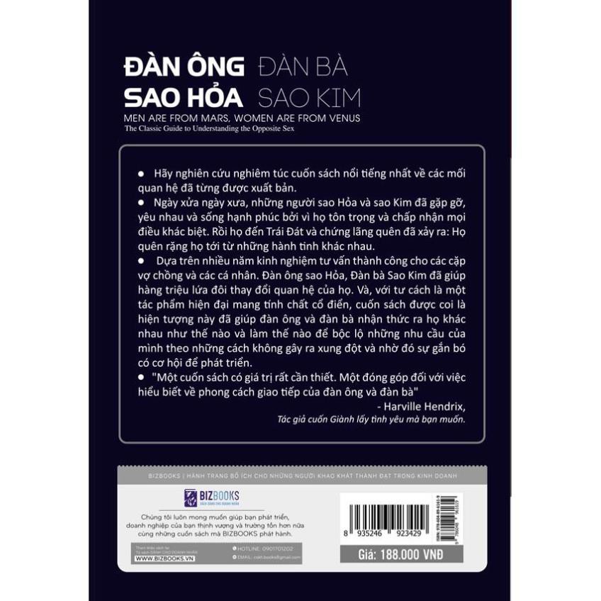 [ Best Seller ]Sách - Đàn Ông Sao Hỏa - Đàn Bà Sao Kim