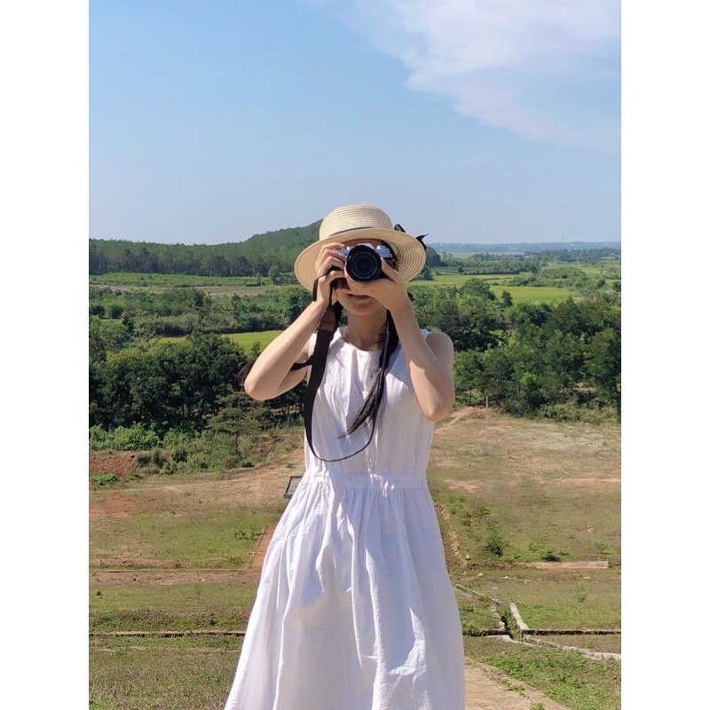 Đầm trắng dài -DAM009