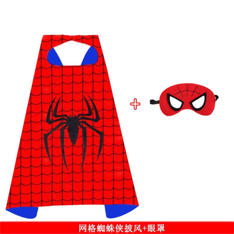 Đồ chơi người nhện bộ áo choàng,khiên, kiếm laser ánh sáng,mặt nạ đèn led spiderman avengers marvel cho bé