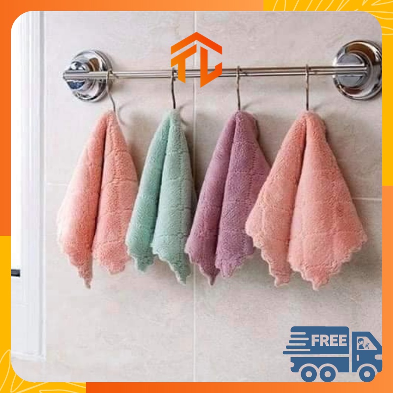 Khăn lau bếp gia dụng mẫu mới 2 mặt siêu thấm hút