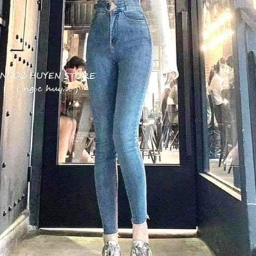 QUẦN JEANS ÔM CẠP SIÊU CAO CO DÃN FULL HÀNG CAO CẤP SIZE (40-60 )