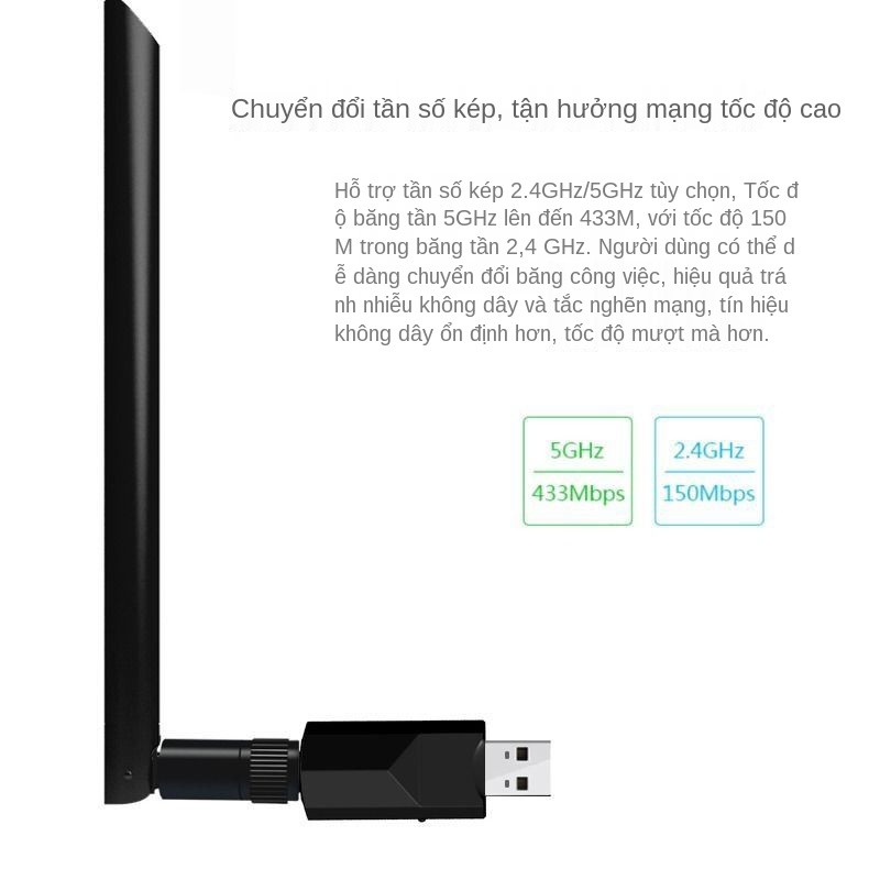USB mini máy tính để bàn bên ngoài máy tính xách tay mạng 5G Bộ thu phát WiFi | BigBuy360 - bigbuy360.vn