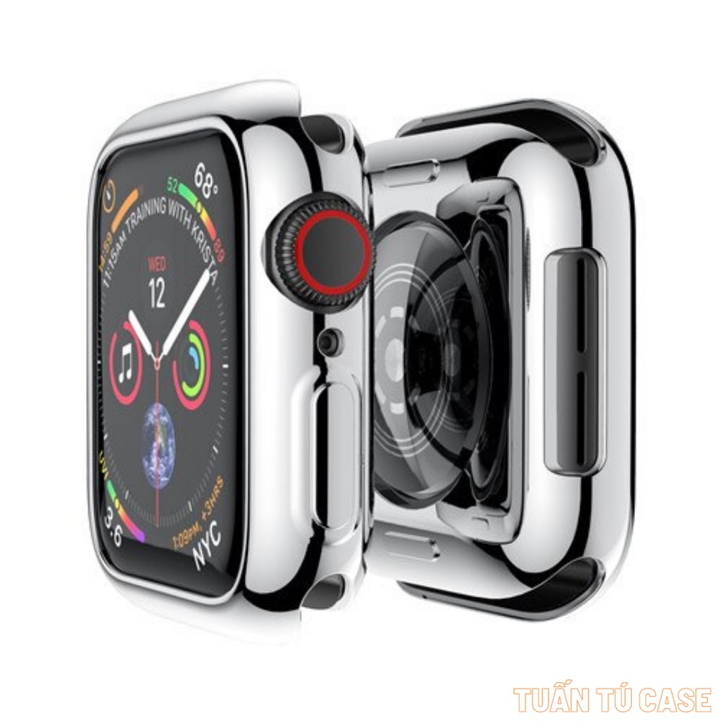 Ốp Bảo Vệ Kèm Dán Cường Lực cho Apple Watch Series SE | 6/5/4/3/2/1 38mm 40mm 42mm 44mm