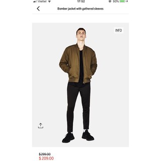Áo khoác bomber nam Bershka