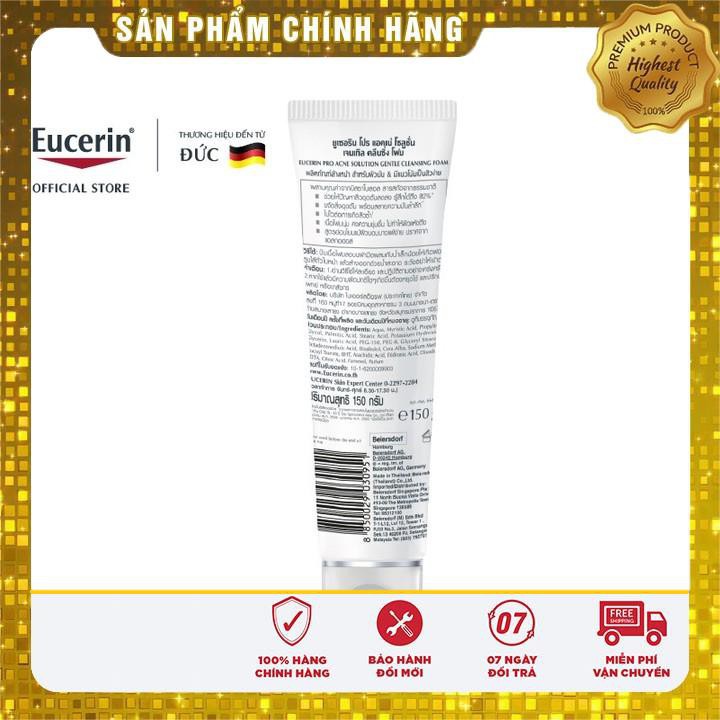 ✅【CHÍNH HÃNG】 Sữa rửa mặt Eucerin Pro Acne Cleansing Foam dành cho da mụn 150g