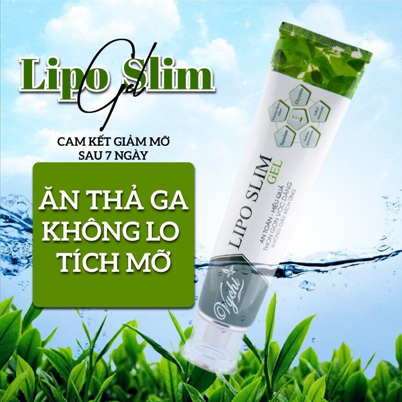 [KEM TAN MỠ BỤNG] KEM GIẢM MỠ LIPO SLIM GEL GIẢM MỠ CHO MẸ BẦU SAU SINH