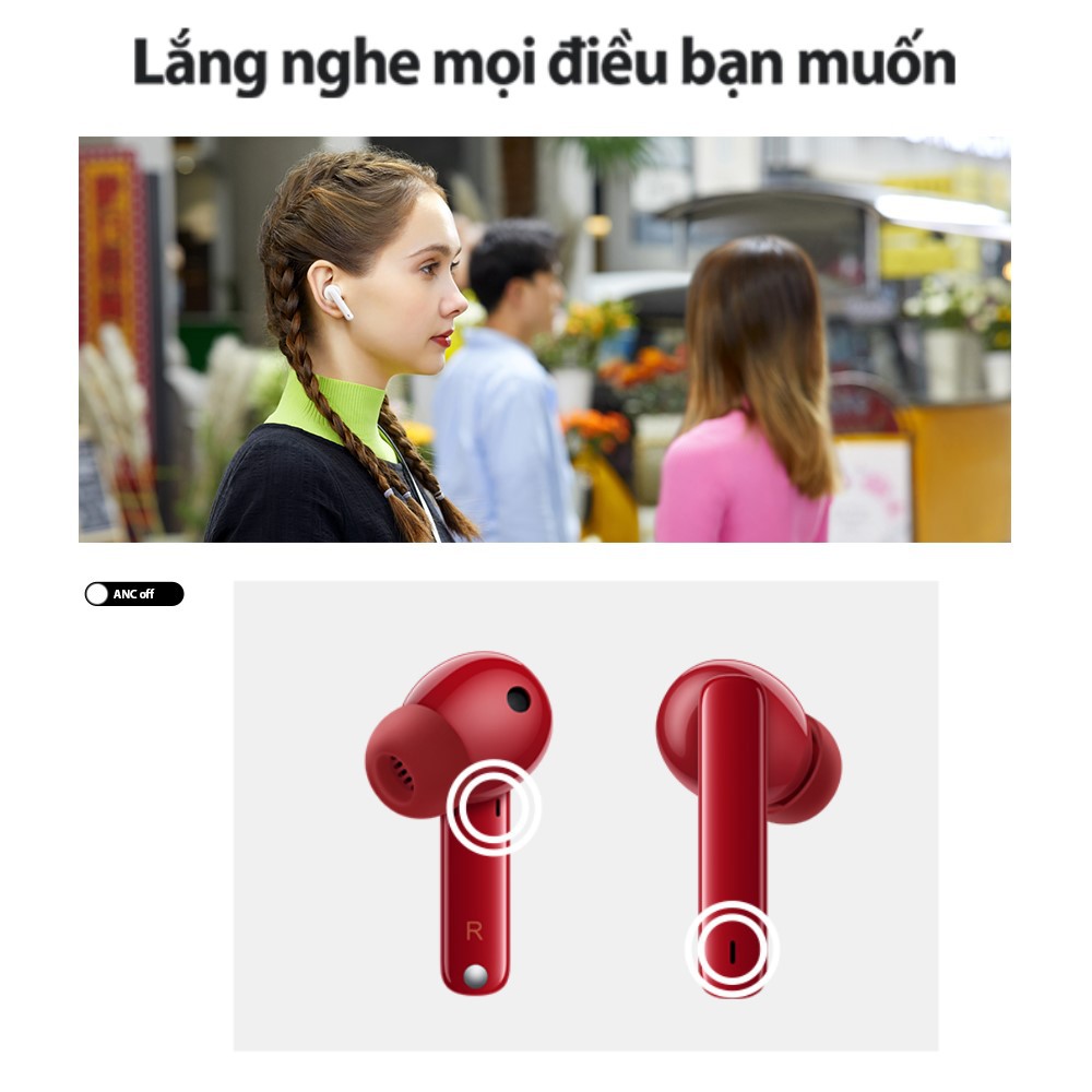 Tai Nghe Không Dây Huawei FreeBuds 4i | Chống Ồn Chủ Động | 10 Giờ Phát Nhạc | WebRaoVat - webraovat.net.vn