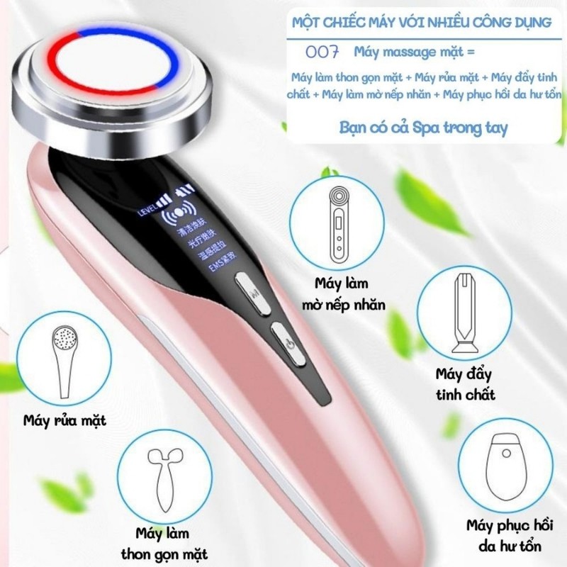 Máy Massage Mặt Cầm Tay Ion HOMZ Máy Mát Xa Nâng Cơ Đẩy Tinh Chất Điện Di Tinh Chất - bản 007&bản cải tiến 010 | BigBuy360 - bigbuy360.vn