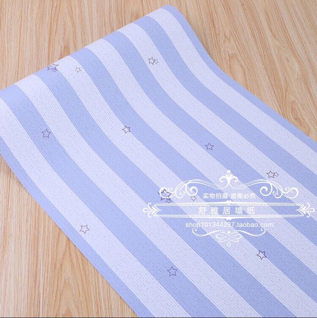 CUỘN 10M GIẤY DÁN TƯỜNG (decal cuộn) MÃ KẺ SỌC NGÔI SAO