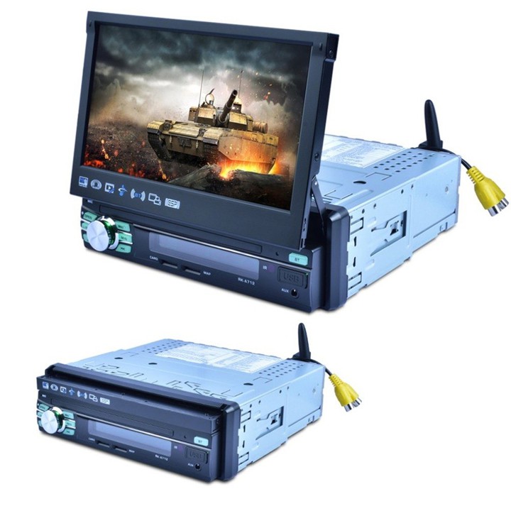 Màn hình Ô tô AdnroidTiếng Việt 1DIN tự động đóng mở màn hình RK-A712