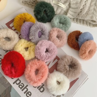 Dây Cột Tóc Vải Nhung Scrunchies Màu Trơn, Dây Buộc Tóc Scrunchies Đẹp Tại Hà Nội