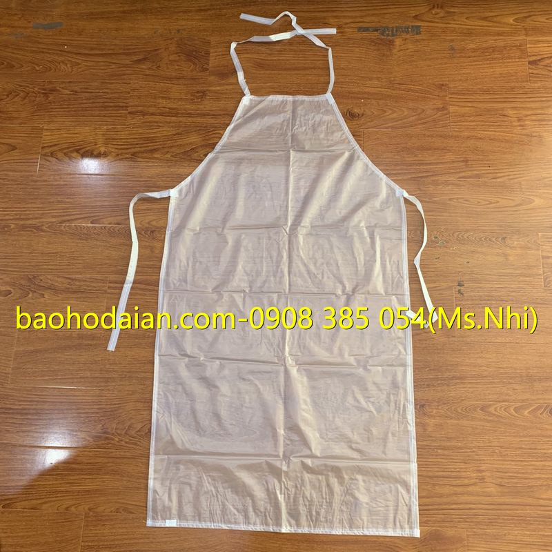 Tạp dề chất liệu nhựa trong suốt chống thấm nước
