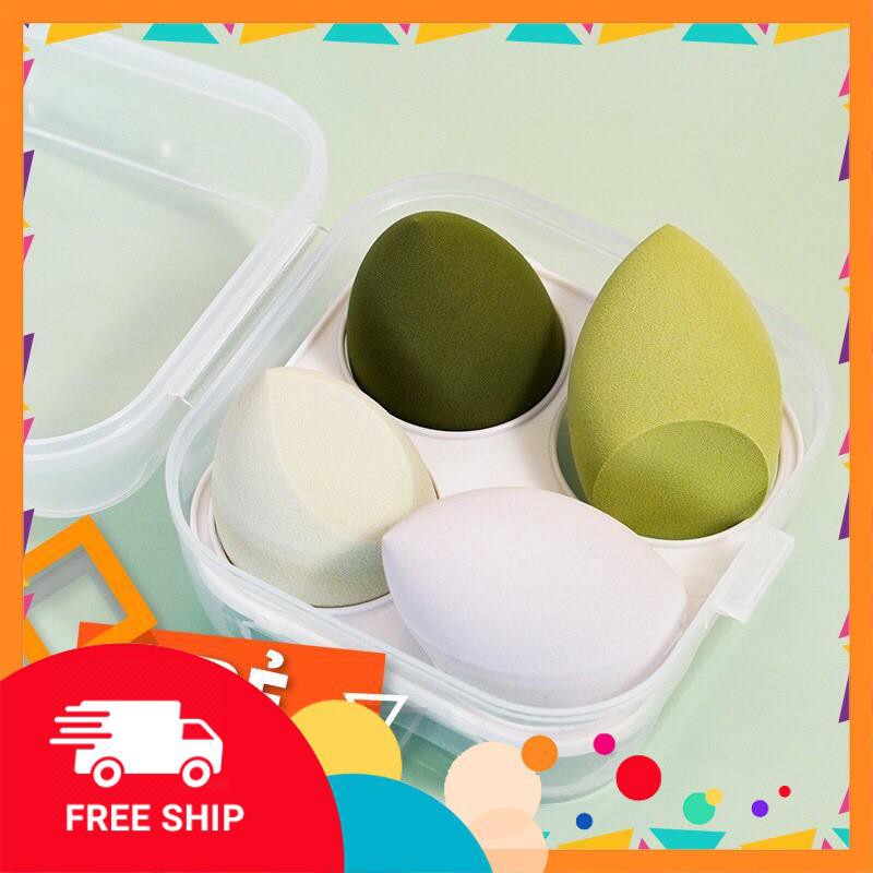 (Hàng mới về) Set hộp 8 và hộp 4 mút trang điểm siêu mềm hình quả trứng có thể dùng khô và ướt🍎🍎 | BigBuy360 - bigbuy360.vn