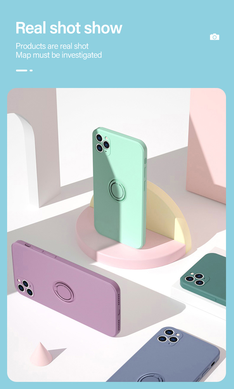 Ốp điện thoại có nhẫn đỡ từ tính cho IPHONE 12 PRO MAX MINI 11 11 PRO 11 PRO MAX XS XR XS MAX X 8 8 PLUS 7 7 PLUS | BigBuy360 - bigbuy360.vn