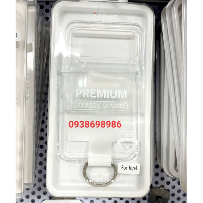 Samsung galaxy Z FLIP 4 / Z FLIP 3 _ Ốp lưng Likgus trong suốt có móc treo