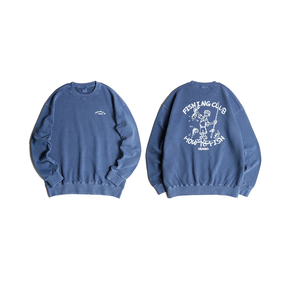 Áo Sweater màu Wash chính hãng TRAVEL