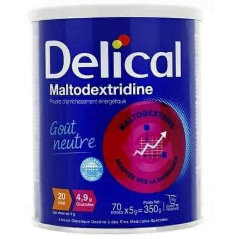 Sữa bột Delical Maltodextrine của Pháp lọ 350g hạn 6/2021 dành cho trẻ biếng ăn,người ốm yếu kém ăn