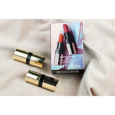 SET 2 CÂY SON mini BOBBI BROWN LUXE Luxed Up Lip Duo Berries MÀU Desert Rose & Hibiscus - CHÍNH HÃNG