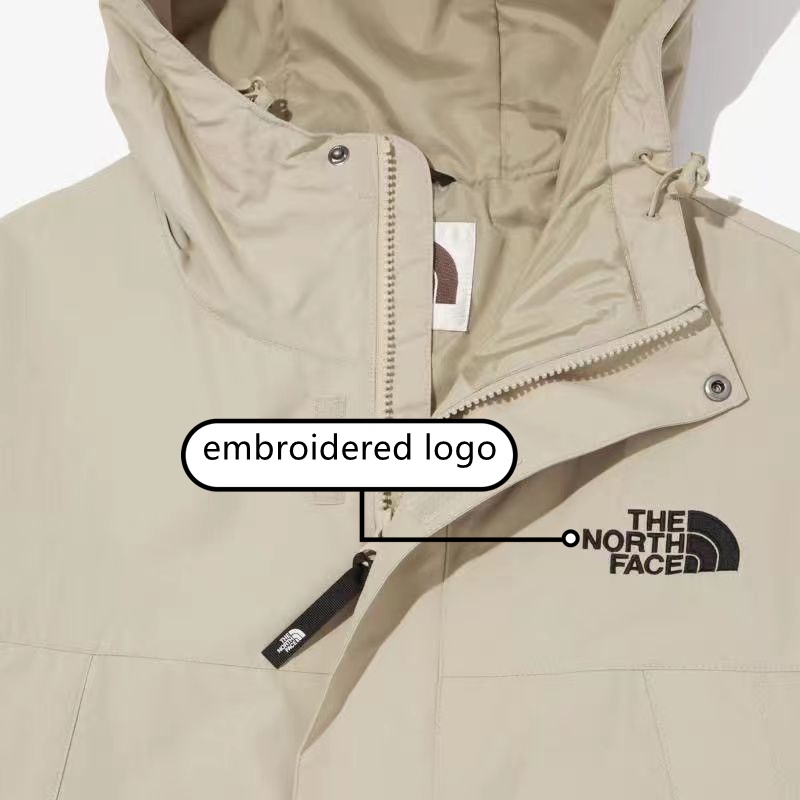 Áo Khoác Chống Gió Thêu Logo The North Face Chính Hãng Có Khóa Kéo Thời Trang Cho Nam Và Nữ