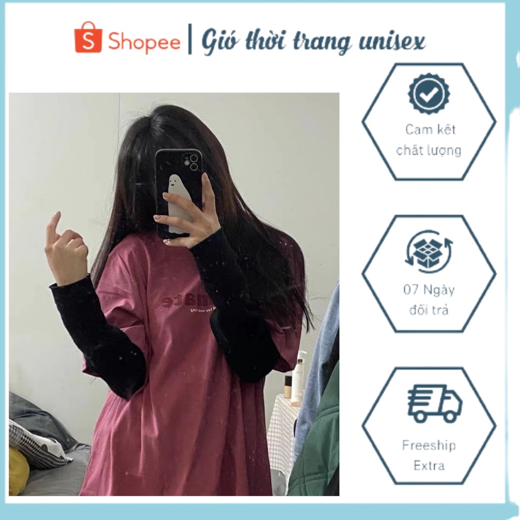 Áo Thun Fom rộng Oversize Xu Hướng 2022 Chất liệu cotton phong cách Hàn Quốc Gió Unisex AT4