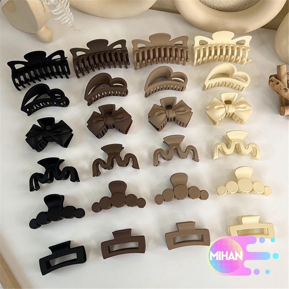 Kẹp Tóc Càng Cua Bằng Acrylic Màu Đen Thời Trang Hàn Quốc MIHAN1