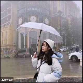 Ô, dù đi Mưa Trong Suốt Nhật Bản, Chất liệu Polyester Chống nước hiệu quả, Bỏ túi Tiện Dụng, Hàng chất lượng