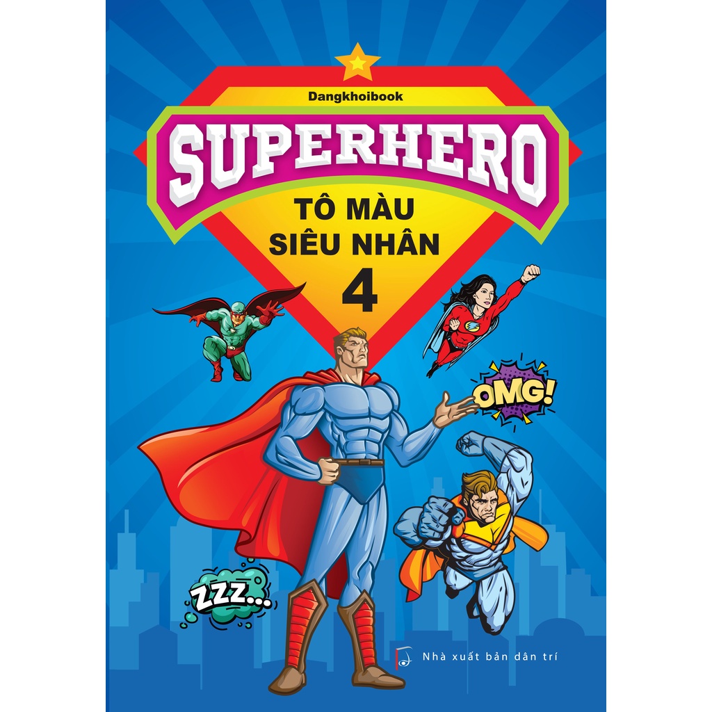 Sách - Superhero - Tô Màu Siêu Nhân - Trọn Bộ Có 6 Cuốn