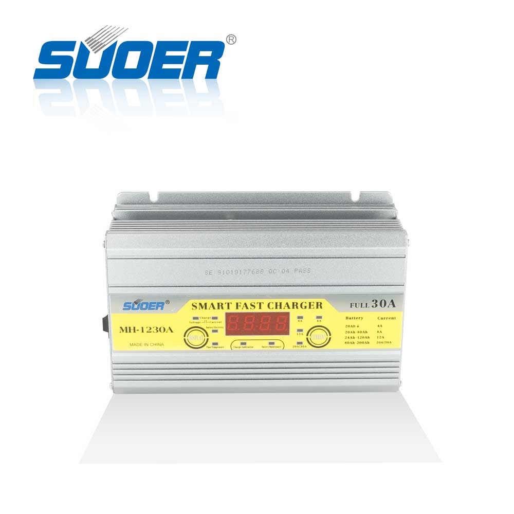 Bộ sạc thông minh Suoer 12V 30A tự động bộ sạc ắc quy từ 2Ah đến 200Ah MH-1230A