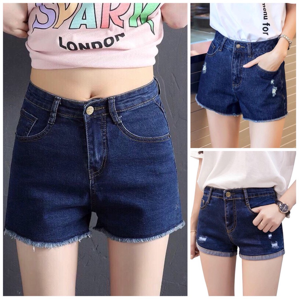 Quần shorts jean nữ co giãn cao cấp size từ 25-35