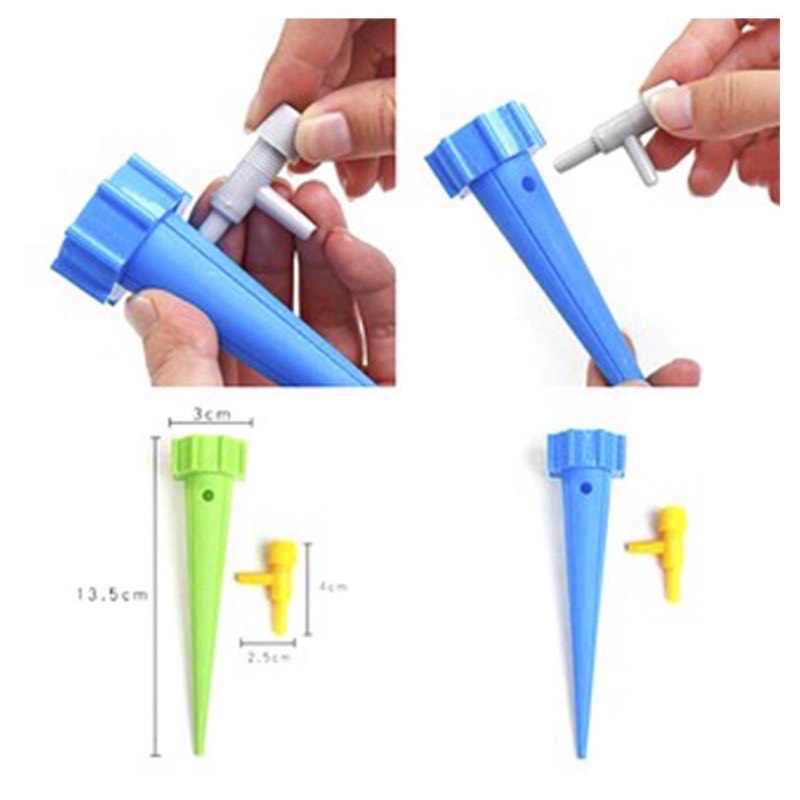 Bộ 10 vòi tưới ( tặng kèm van ) nhỏ giọt tự động cung cấp đủ nước cho cây ( 6-10 bộ ) khi gia đình đi du lịch giá rẻ