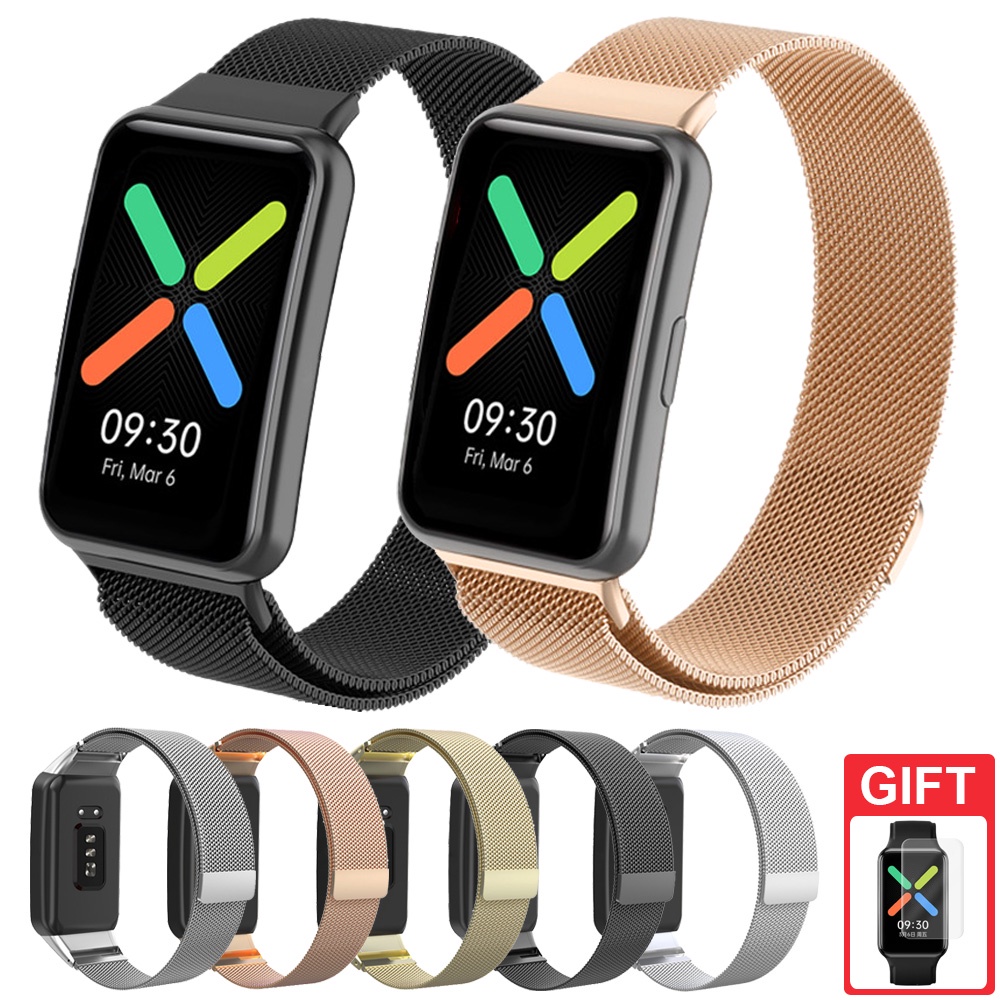 Dây Đeo Inox Milanese Cho Đồng Hồ Thông Minh OPPO Watch Free