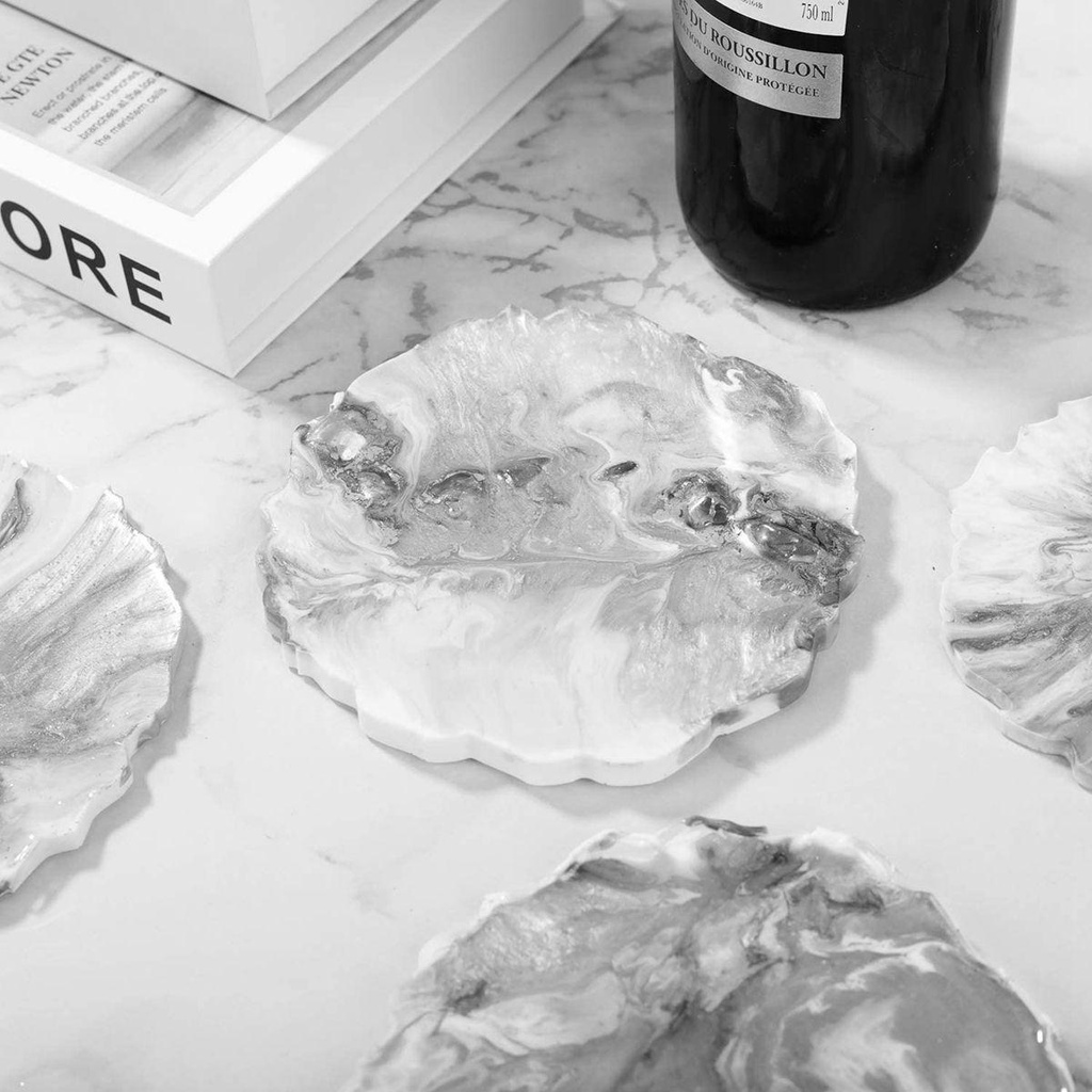 Khuôn Silicone Làm Đế Lót Cốc Bằng Nhựa Resin DIY