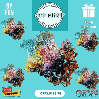 Thun cột tóc Nơ Xinh nhiều màu