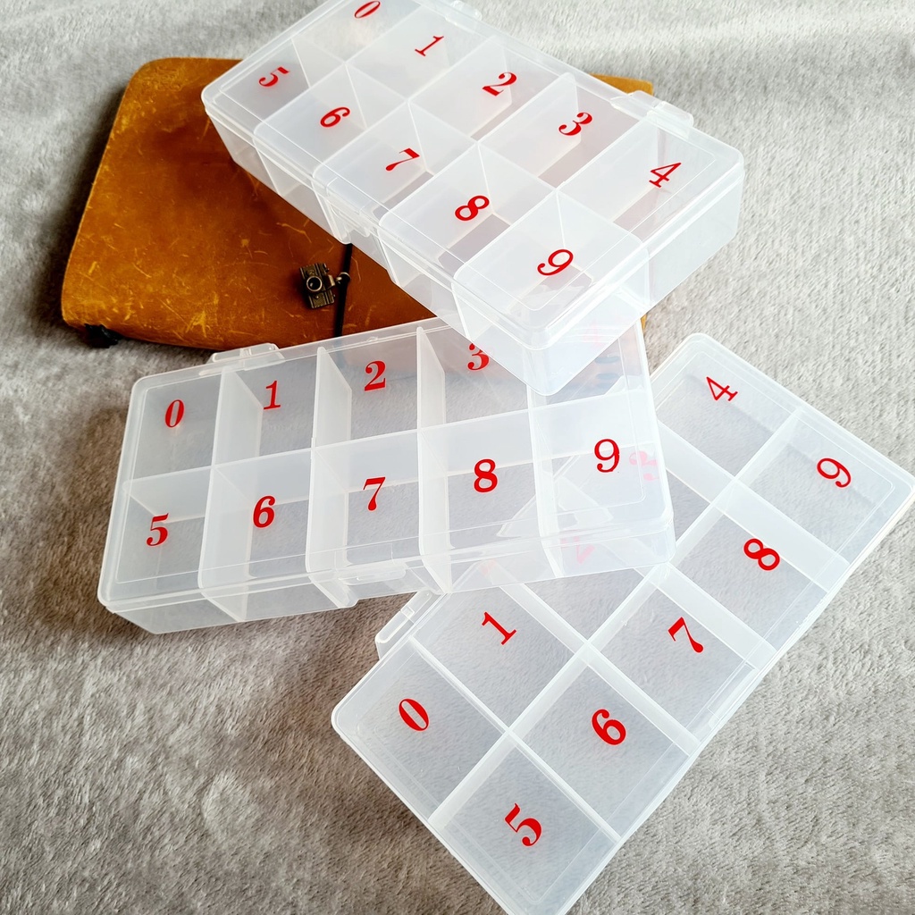 Khay đựng móng 10 ô-khay nhựa 10 ô