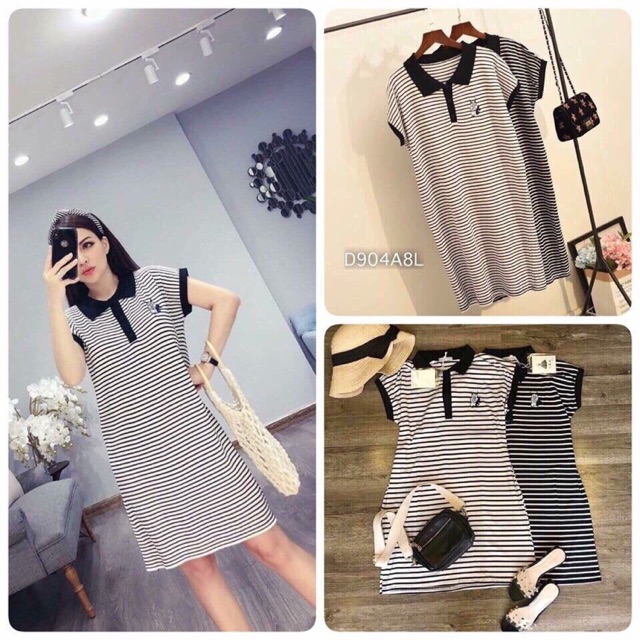 Váy len kẻ motoghi- hàng quảng châu