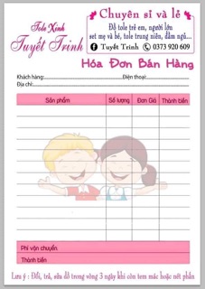 Hoá đơn in theo yêu cầu