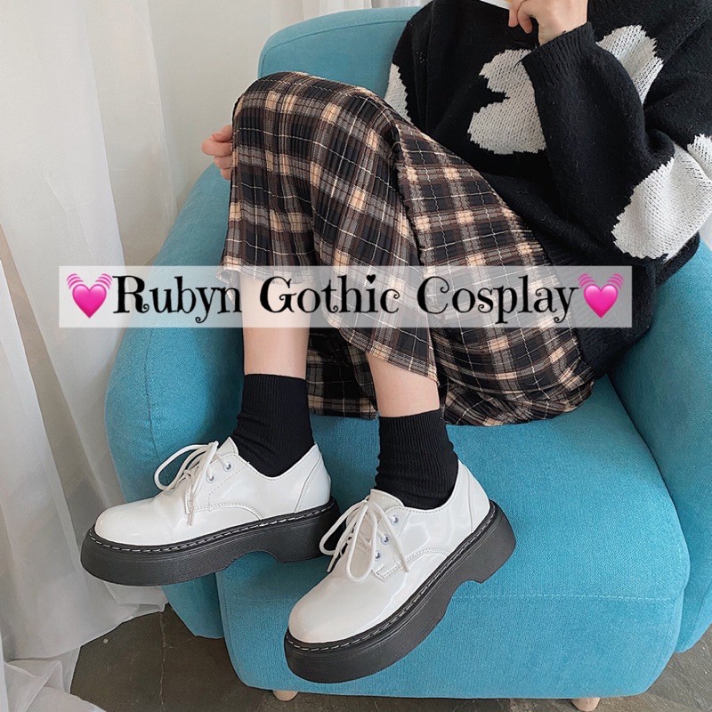 [NEW] 💓 Giày Oxford Vintage đế dày retro ( Trắng và Đen ) Size 35 - 40 | BigBuy360 - bigbuy360.vn