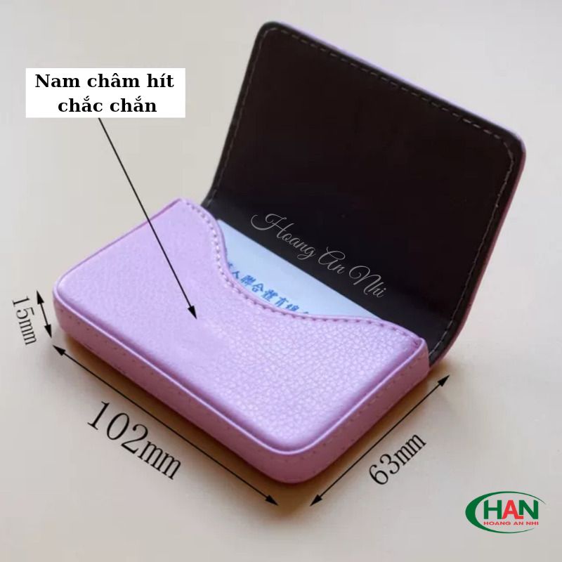 Hộp đựng card visit - thẻ ATM chất liệu PU ngoại nhập cao cấp M650