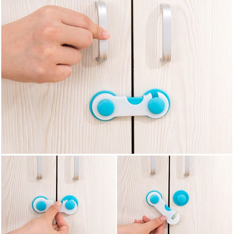 Chốt (đai) khóa gài cánh cửa tủ lạnh, tủ quần áo, ngăn kéo