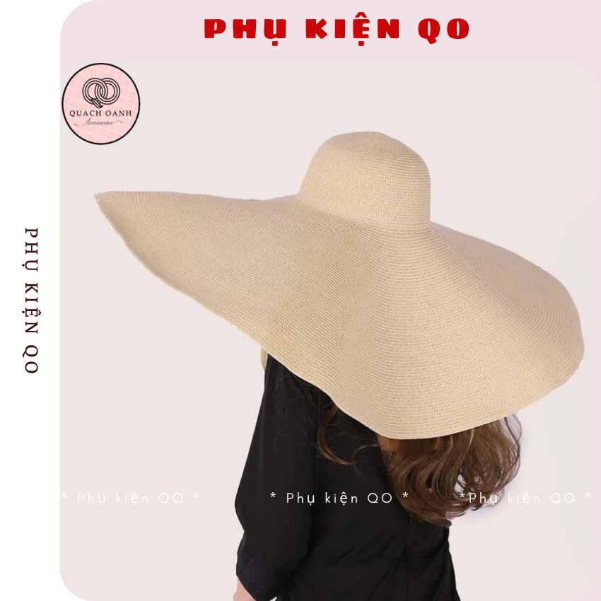Mũ cói siêu to / mũ cói vành siêu rộng 75Cm M01