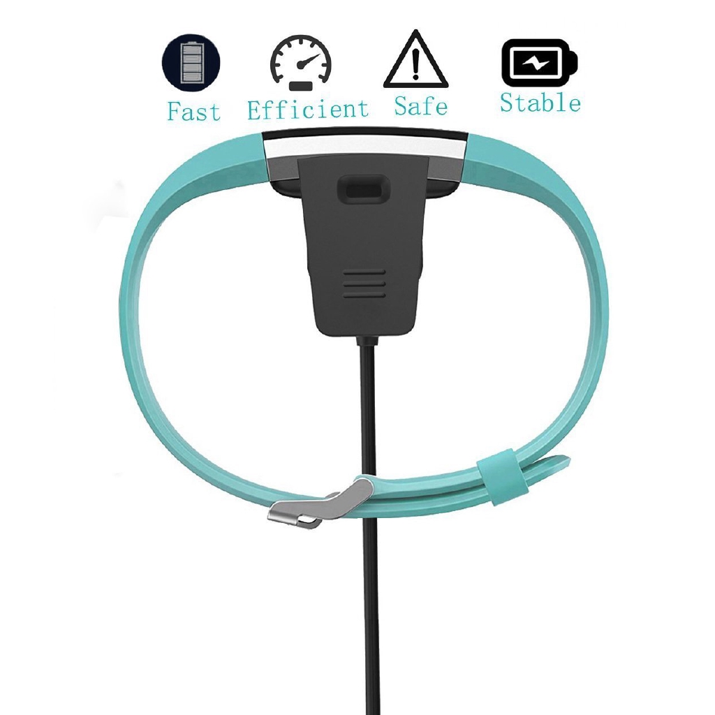 Dây cáp sạc USB dài 1M dành cho vòng tay thông minh Fitbit Charge 2 3 4
