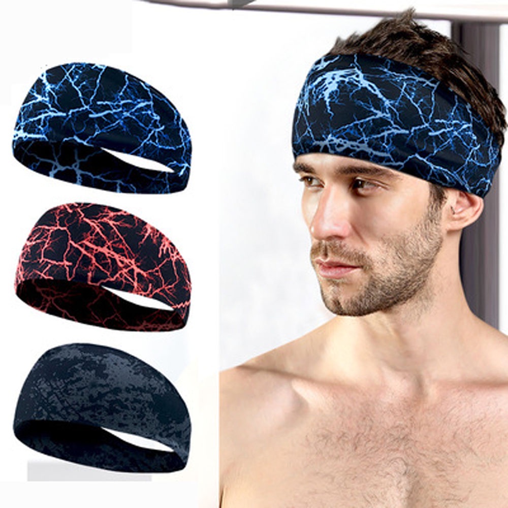 Băng Đô Cài Tóc Thấm Hút Mồ Hôi Họa Tiết Kẻ Sọc Phong Cách Thể Thao Mới Cho Nam Và Nữ