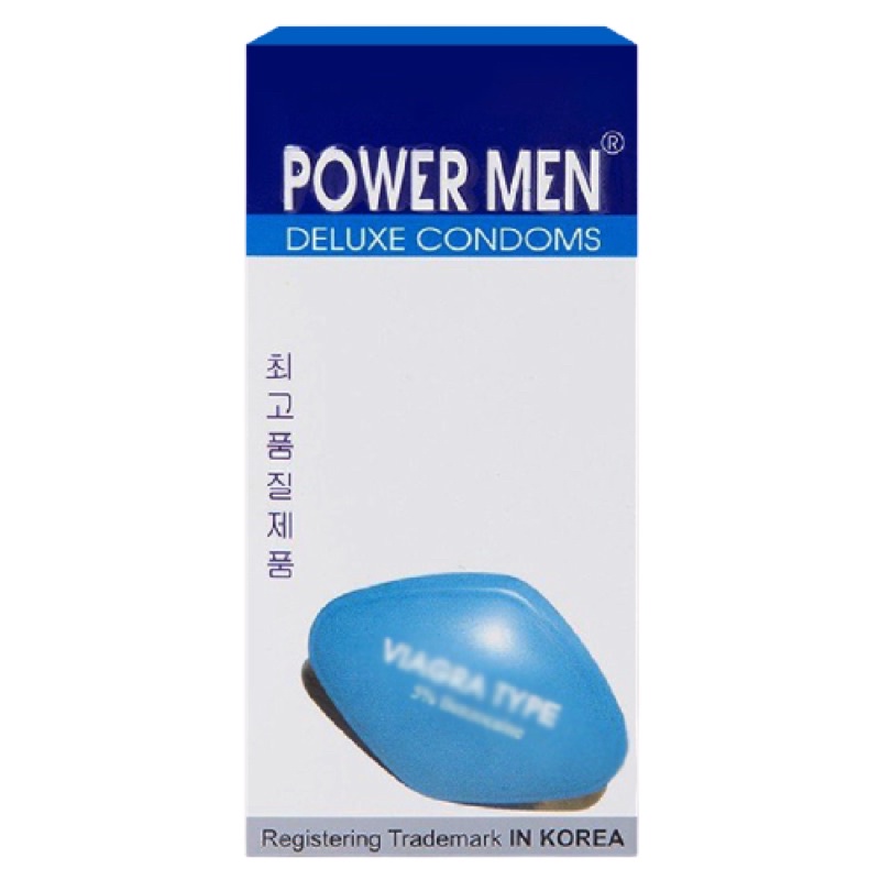 Hộp 12 chiếc Bao cao su POWERMEN VIAGRA mỏng kéo dài TTC