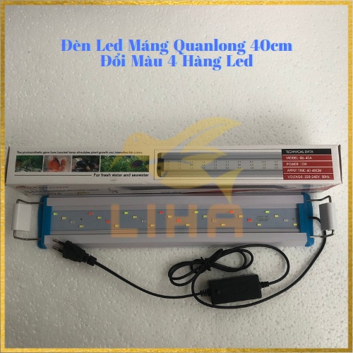 Led Máng Quanlong QL40A (15W-40cm) - Đèn Led Cho Hồ Thuỷ Sinh, Hồ Cá