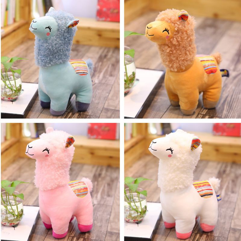 đồ chơi nhồi bông Hình Lạc Đà Alpaca 25cm