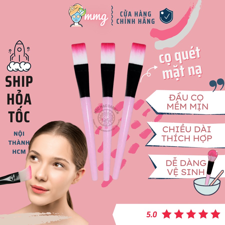 Cọ Đắp Mặt Nạ (Cán Hồng) mềm mại, an toàn