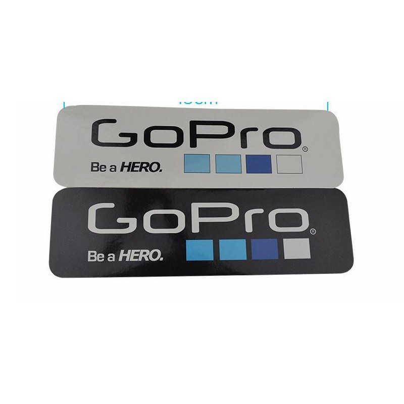 HOT [Hot hòn họt] Bộ 9 Miếng dán Logo Gopro đẹp mắt, miếng dán camera hành trình logo gopro, phụ kiện camera hành trình
